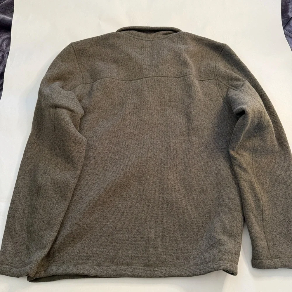 The North Face Mens‎ Sweater Fleece Jacket Full Zip Green Outdoor Hiking Gorp L
